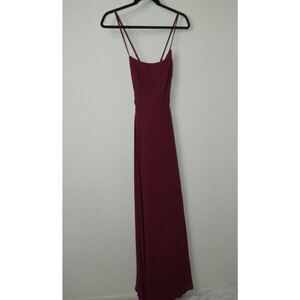 Lulu’s Dress Burgundy Mythical Kind of Love‎ Wine Red Maxi Dress Large